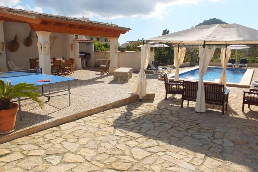 Villa Maria, Bonita Casa Con Jardin Y Piscina Privada En אנדרטקס מראה חיצוני תמונה